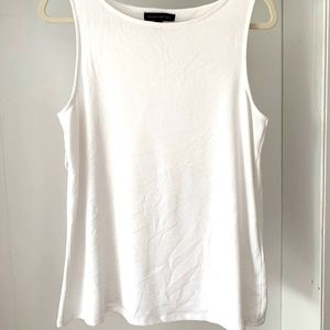 Banana Republic white knit top, sleeveless, size S